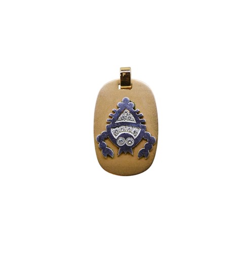 Lot 90 - A diamond set zodiac pendant