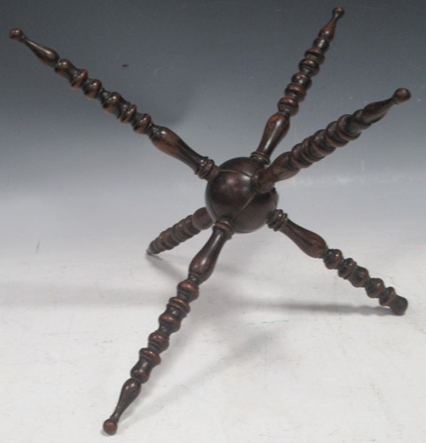 Lot 176 - A 19th century turned wood bowl stand