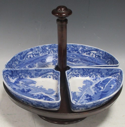Lot 213 - An Edwardian lazy Susan, the revolving wooden...