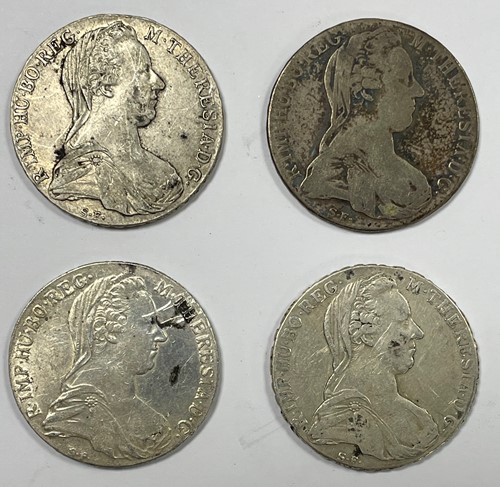 Lot 131 - Four Maria Theresa Thalers