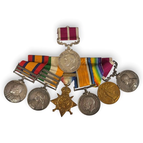 Lot 223 - A Boer War and World War One group of seven