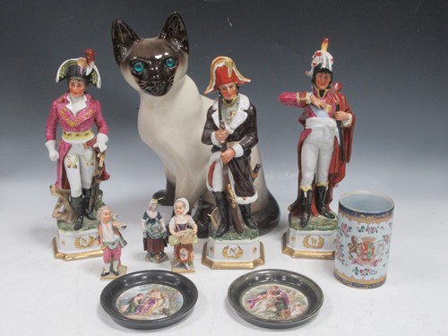 Lot 85 - A pair of 19th century Continental figures of...