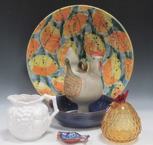 Lot 88 - A very large modern pottery bowl decorated...