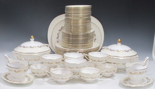 Lot 94 - An extensive Minton dinner service, Gold...