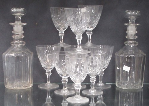 Lot 107 - Large quantity of cut glass drinking-wares to...