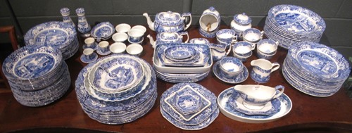 Lot 267 - An extensive Spode 'Italian' pattern blue and...