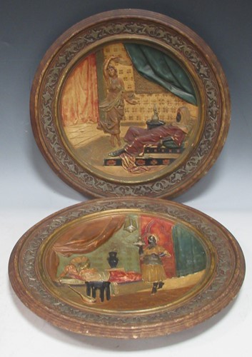 Lot 126 - A pair of Austrian 19th century terracotta...