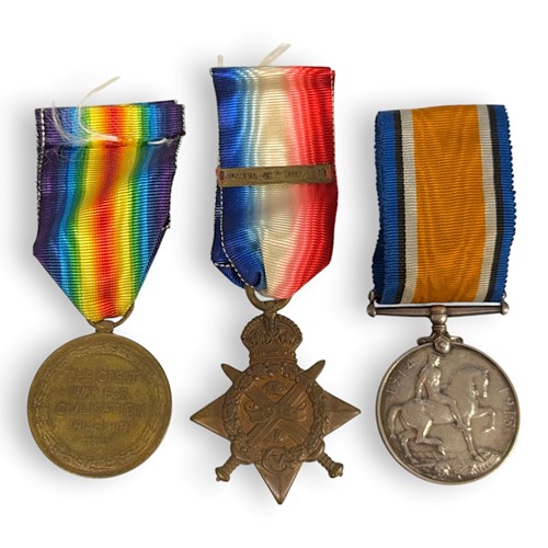 Lot 204 - Five World War One medal trios