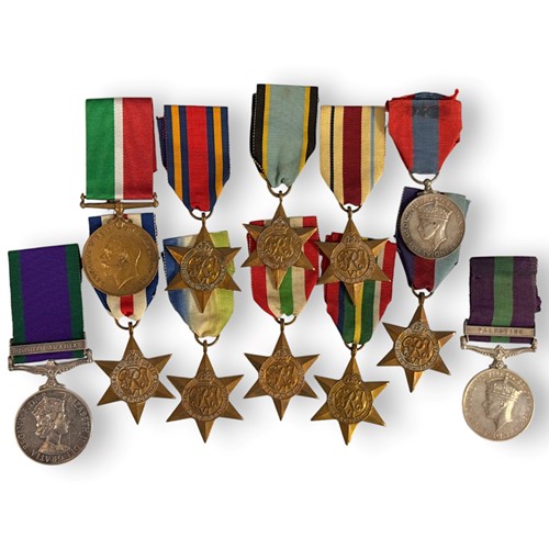 Lot 205 - A set of 8 GRVI campaign medals