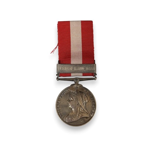 Lot 226 - A Canada General Service Medal (GSM) (1866-1870) with Fenian Raid 1866 clasp