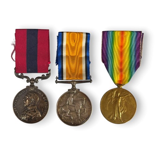 Lot 218 - A World War One Distinguished Conduct Medal (DCM) group of three