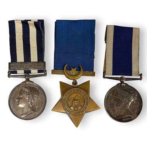 Lot 208 - Egypt 1882 campaign medal with Long Service and Good Conduct Medal RN (LSGC)