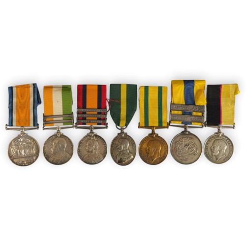 Lot 201 - A mixed campaign medal group of seven