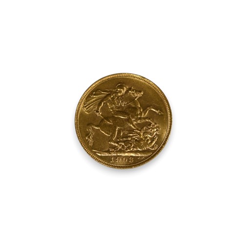 Lot 159 - An Edward VII sovereign