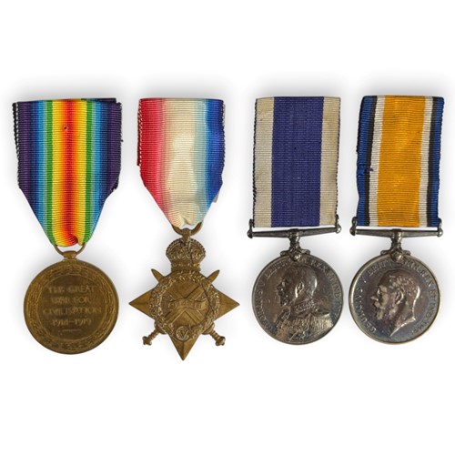 Lot 224 - A World War One Long Service and Good Conduct RN (LSGC) group of four