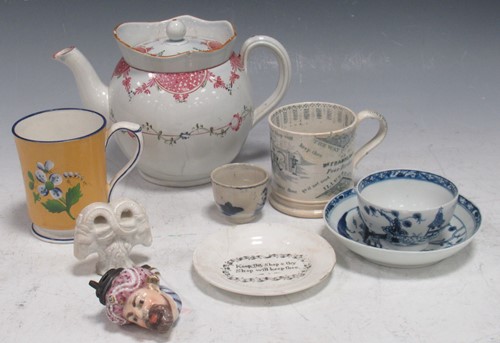 Lot 87 - A quantity of ceramics to include a 19th...