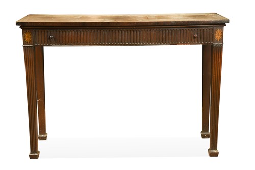 Lot 703 - A George III mahogany side table