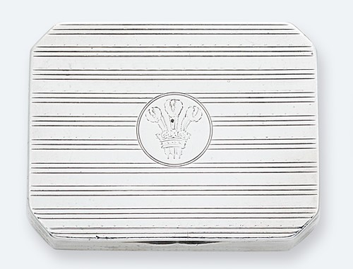 Lot 282 - An early 20th century silver twin compartment...