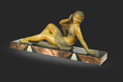 Lot 149 - Demetre Chiparus (1886-1947), L'echo, circa 1925
