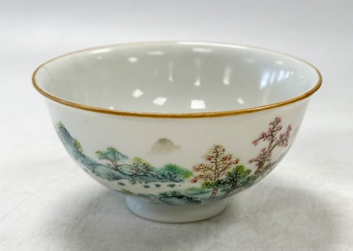 Lot 34 - A pair of Chinese porcelain saucer dishes, late Qing Dynasty, probably Guangxu