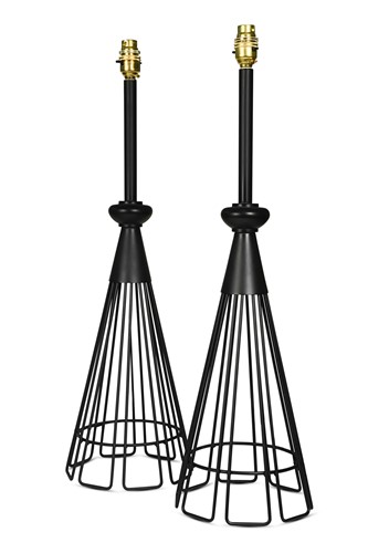 Lot 280 - A pair of modern table lamps, retailed by William Yeoward