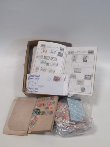 Lot 196 - Collection of stamps, some in albums