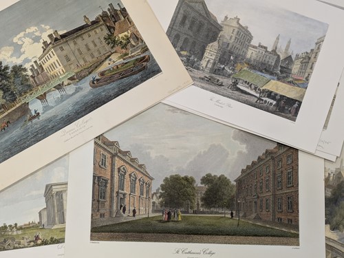 Lot 377 - A group of reproduction prints of Cambridge...