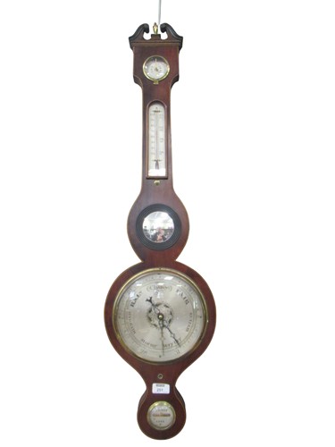Lot 174 - A 19th century Irish barometer by J. Binda,...