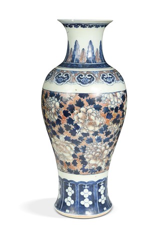 Lot 211 - An Asian baluster vase, mid-Qing dynasty