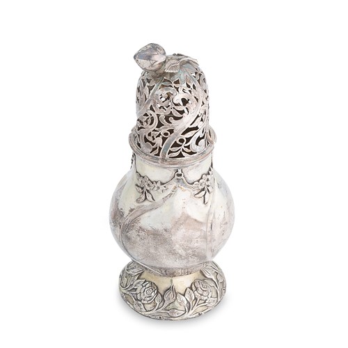 Lot 394 - A 19th century Dutch metalwares silver caster