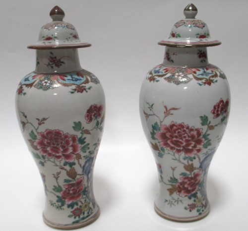 Lot 9 - A pair of late 18th century Chinese famille...