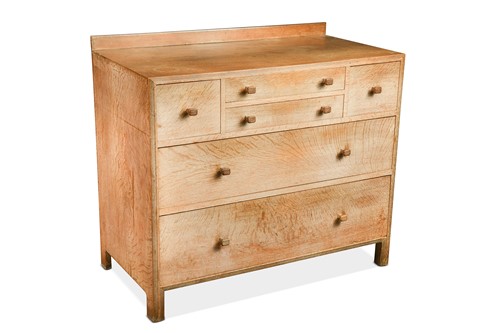 Lot 200 - A Heal's limed oak chest of drawers, circa 1925