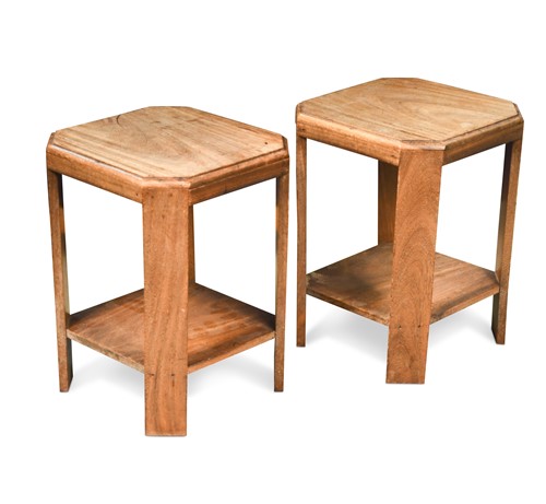Lot 206 - A pair of small Heal's style Art Deco end tables, circa 1930
