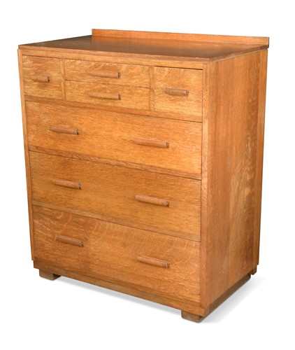 Lot 201 - A Heal's oak 'Scotch' chest of drawers, circa 1930