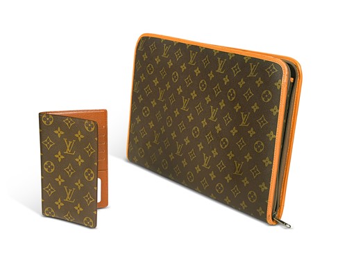 Lot 152 - Louis Vuitton, a monogrammed canvas and leather folio