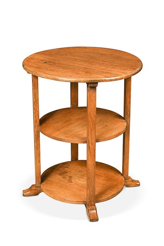 Lot 502 - Hypnos for Heal's, a pale oak three-tier table, circa 1930