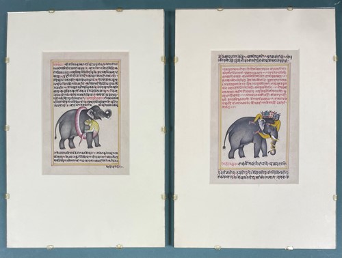 Lot 2 - Two hand painted copies of calligraphic...