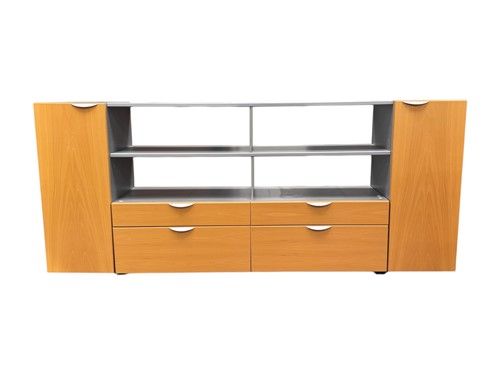 Lot 513 - A large Interlubke storage unit with shelves...