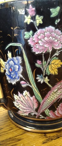 Lot 3 - A pair of Jackfield glaze jardinieres