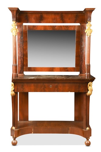 Lot 494 - An Empire mahogany dressing table