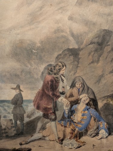 Lot 347 - Attributed to Sir Frederick William Burton RHA (Irish, 1816-1900)