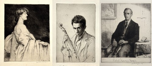 Lot 74 - A Collection Of Three Etchings By Nathaniel Sparks RE (1880-1956)