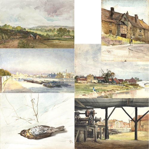 Lot 96 - A Collection Of Watercolours And Drawings By Nathaniel Sparks RE (1880-1956)