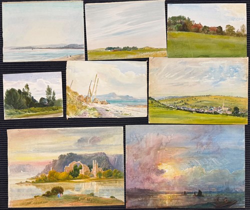 Lot 97 - A Collection Of Watercolours By Nathaniel Sparks RE (1880-1956)