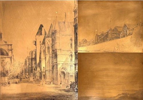 Lot 106 - A Collection Of Three Copper Printing Plates By Nathaniel Sparks RE (1880-1956)