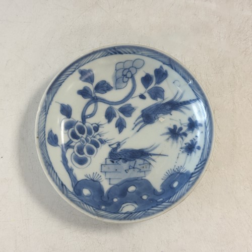 Lot 25 - Four Chinese export blue and white tea bowls and saucers from the Ca Mau cargo, 18th century
