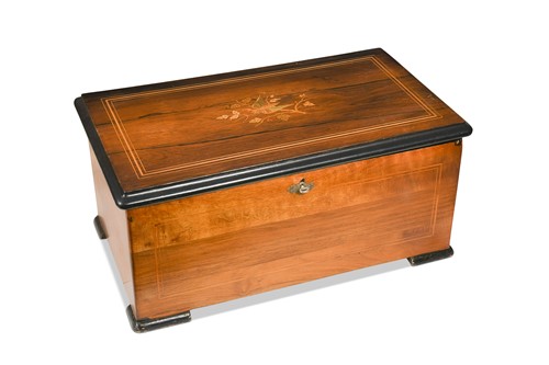 Lot 112 - A rosewood musical box by C. Paillard & Co, 19th century