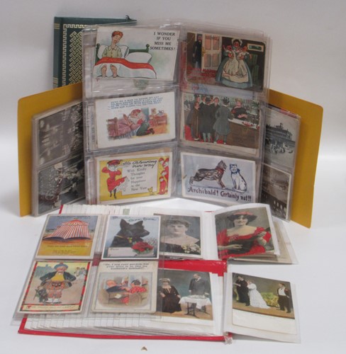 Lot 136 - Old postcards - a collection including actors...