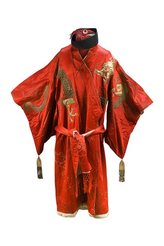 Lot 65 - A Korean ceremonial silk dress, circa 1920s