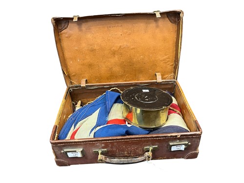 Lot 141 - Two mid 20th century cotton Union Jack flags,...